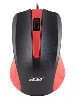 Мышь проводная Acer OMW012,1200dpi, USB, Черный/Красный ZL.MCEEE.003