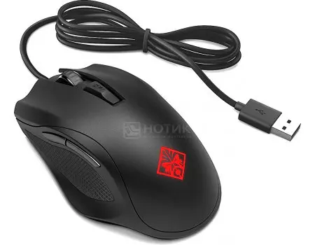 Мышь проводная HP OMEN 400, 5000dpi , Черный 3ML38AA