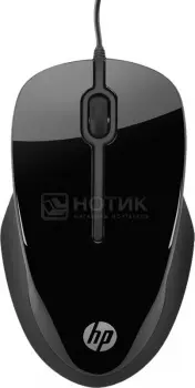 Мышь проводная HP X1500 H4K66AA, 1000dpi, Черный