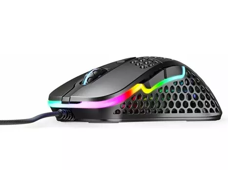 Мышь проводная Xtrfy M4 RGB, 16000 dpi, XG-M4-RGB-GRAY, Серый