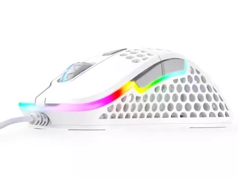 Мышь проводная Xtrfy M4 RGB, 16000 dpi, XG-M4-RGB-WHITE, Белый