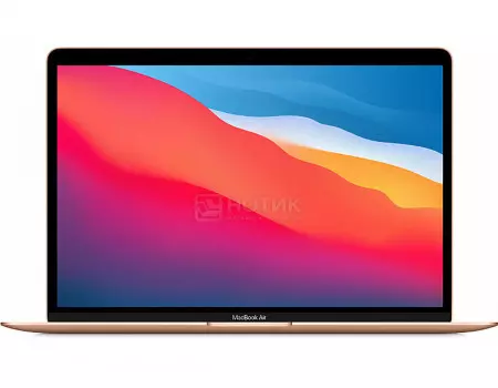 Ноутбук Apple MacBook Air M1 2020 Gold (13.30 IPS (LED)/ M1 M1 3200MHz/ 16384Mb/ SSD / Apple 8-core Graphics 64Mb) Mac OS X 11.0.1 (Big Sur) [Z12B00049]