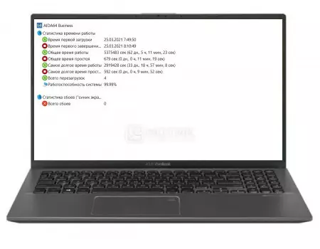 Ноутбук ASUS VivoBook 15 X512DA-EJ992T (15.60 TN (LED)/ Ryzen 5 3500U 2100MHz/ 6144Mb/ HDD 1000Gb/ AMD Radeon Vega 8 Graphics 64Mb) MS Windows 10 Home (64-bit) [90NB0LZ3-M15960]