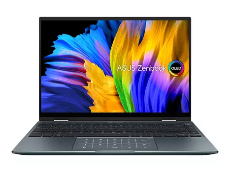 Ноутбук ASUS Zenbook 14 Flip OLED UP5401EA-KN044T 90NB0V41-M00780 (14", Core i5 1135G7, 8Gb/ SSD 512Gb, Iris Xe Graphics) Серый