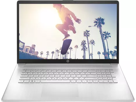 Ноутбук HP 17-cp0096ur 4E2G9EA (17.3", Ryzen 5 5500U, 8Gb/ SSD 512Gb, Radeon Graphics) Серебристый