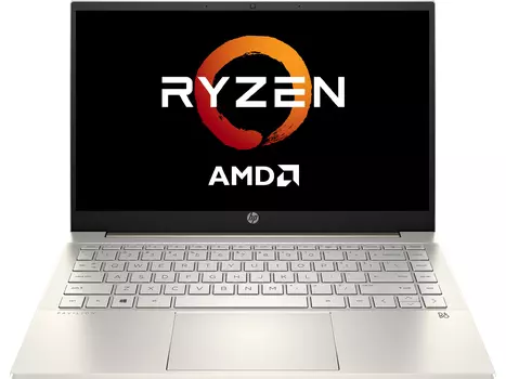 Ноутбук HP Pavilion 14-ec0033ur 4E1A7EA (14", Ryzen 5 5500U, 8Gb/ SSD 512Gb, Radeon Graphics) Золотистый
