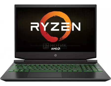 Ноутбук HP Pavilion Gaming 15-ec0002ur (15.60 IPS (LED)/ Ryzen 7 3750H 2300MHz/ 16384Mb/ SSD / NVIDIA GeForce® GTX 1660Ti в дизайне MAX-Q 6144Mb) MS Windows 10 Home (64-bit) [8KE05EA]