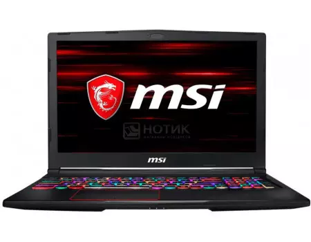 Ноутбук MSI GL63 8SE-422XRU (15.60 TN (LED)/ Core i7 8750H 2200MHz/ 8192Mb/ HDD+SSD 1000Gb/ NVIDIA GeForce® RTX 2060 6144Mb) Free DOS [9S7-16P732-422]