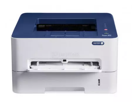 Принтер лазерный монохромный Xerox Phaser 3052V, A4, 26стр/мин, 256Мб, USB, WiFi, RJ-45, Белый/Синий 3052V_NI