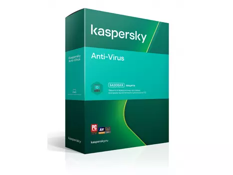 Программный продукт Kaspersky Anti-Virus Russian Edition (BOX), Регистрационный ключ на 2ПК на 1 год, KL1171RBBFS