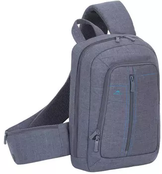 Рюкзак 13,3” RivaCase 7529 grey, Полиэстер, Серый