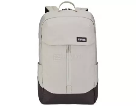 Рюкзак 15,6” Thule Lithos Backpack 20L, Полиэстер, Concrete/Black, Бежевый/Черный 3203823