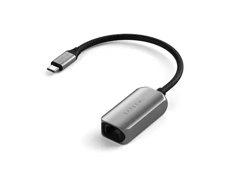 Сетевой адаптер Satechi USB-C 2.5 Gigabit Ethernet Adapter, 10/100/1000/2500Mbps Ethernet (2,5Gb), Серый ST-AE25M