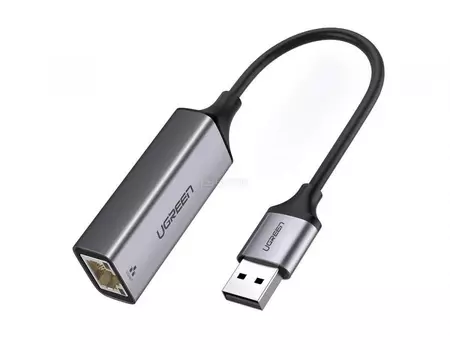 Сетевой адаптер UGREEN CM209, USB 3.0 на RJ-45, Серый 50922