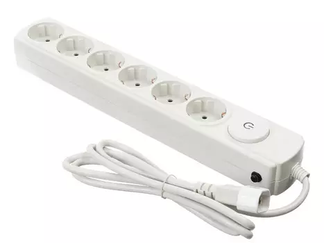 Сетевой фильтр Ippon BK112 для ИБП 1.8м (6 розеток) белый