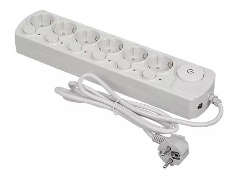 Сетевой фильтр Ippon BK232-SW, 6 розеток, 3м, Белый BK232-SW White