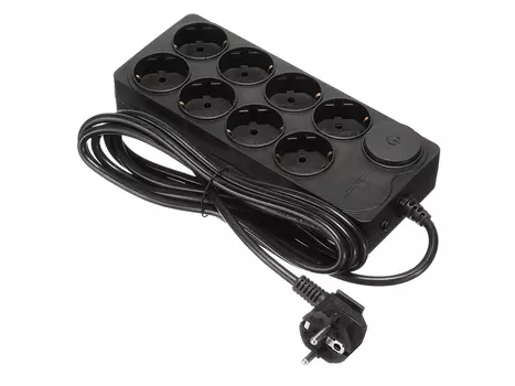 Сетевой фильтр Ippon BK-238-16, 8 розеток, 3м, Черный BK238-16 Black
