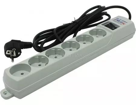 Сетевой фильтр ZIS Pilot S, 6 розеток, 7м, Белый, Pilot S7M