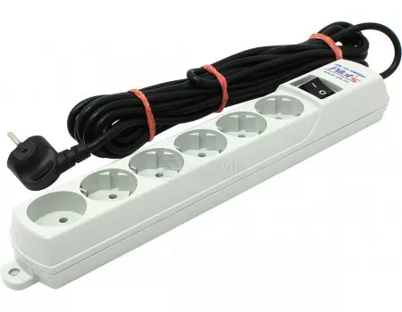 Сетевой фильтр ZIS Pilot S, 6 розеток, 7м, Белый
