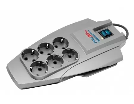 Сетевой фильтр ZIS Pilot X-Pro, 6 розеток, 3м, Серый, Pilot X-Pro 3M