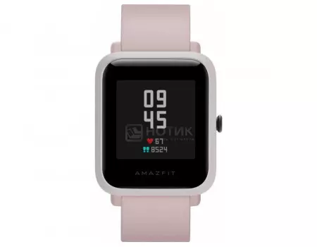 Смарт-часы Amazfit BIP S A1821 BT, GPS, 200 мАч, Розовый 6972596100027