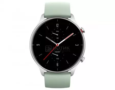 Смарт-часы Amazfit GTR 2e A2023, BT, GPS, 471 мАч, Серебристый/Зеленый 6972596102847