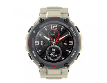 Смарт-часы Amazfit T-Rex A1919 BT, GPS, 390 мАч, Бежевый 6970100373943