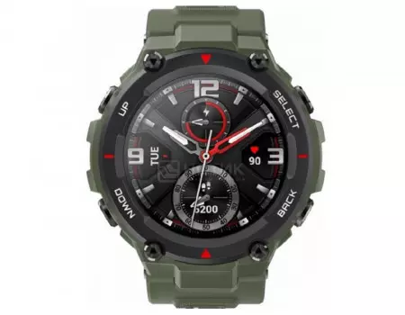 Смарт-часы Amazfit T-Rex A1919 BT, GPS, 390 мАч, Зеленый 6970100373882