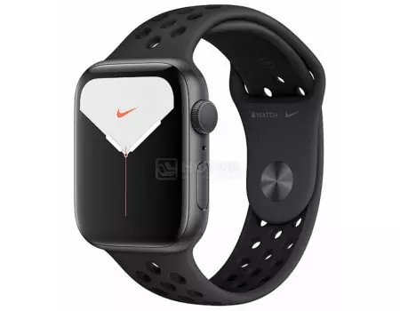 Смарт-часы Apple Watch Nike Series 5 Aluminium Case 40mm, Space Grey, Серый космос (Спортивный ремешок "Антрацитовый/чёрный") MX3T2RU/A