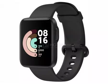 Смарт-часы Xiaomi Mi Watch Lite Black, Bluetooth, GPS, 230 мАч, Черный REDMIWT02 , BHR4704RU, X30104
