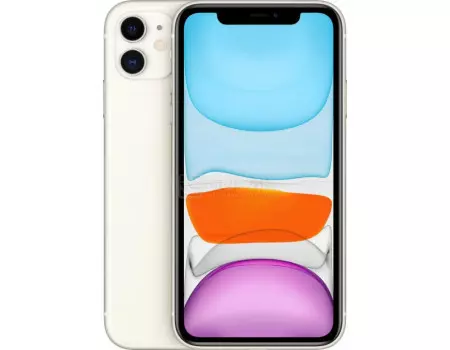Смартфон Apple iPhone 11 256Gb White (iOS 13/A13 Bionic 2650MHz/6.10" 1792x828/4096Mb/256Gb/4G LTE ) [MWM82RU/A]
