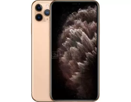 Смартфон Apple iPhone 11 Pro Max 512Gb Gold (iOS 13/A13 Bionic 2650MHz/6.50" 2688x1242/4096Mb/512Gb/4G LTE ) [MWHQ2RU/A]