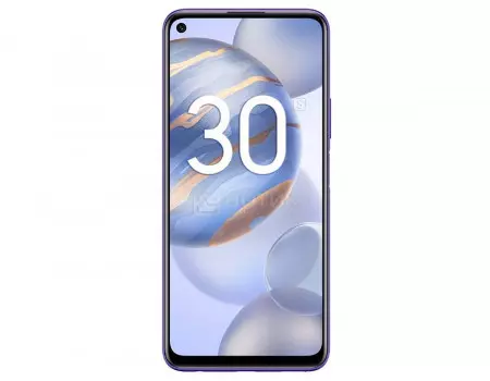 Смартфон Honor 30S 128Gb Neon Purple (Android 10.0 HMS/Kirin 820 5G 2360MHz/6.50" 2400x1080/6144Mb/128Gb/5G ) [51095LGV]