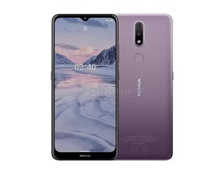 Смартфон Nokia 2.4 3/64Gb Purple (Android 10.0/MT6762 2000MHz/6.50" 1600x720/3072Mb/64Gb/4G LTE ) [719901126581]