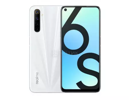 Смартфон Realme 6s RMX2002 6/128Gb Lunar White (Android 10.0/Helio G90T 2000MHz/6.50" 2400x1080/6144Mb/128Gb/4G LTE ) [5985989]
