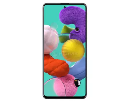Смартфон Samsung Galaxy A51 64Gb SM-A515F White (Android 10.0/Exynos 9611 2300MHz/6.50" 2400x1080/4096Mb/64Gb/4G LTE ) [SM-A515FZWMSER]