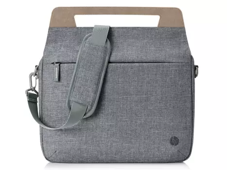 Сумка 14" HP RENEW Brief Case, 1A214AA , Водостойкая ткань, Серый