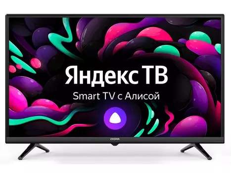 Телевизор DIGMA 32" LED, FHD, Smart TV (Яндекс.ТВ), Звук (16 Вт (2x8 Вт)), 2xHDMI, 1xUSB, 1xRJ-45, Черный, DM-LED32SBB35