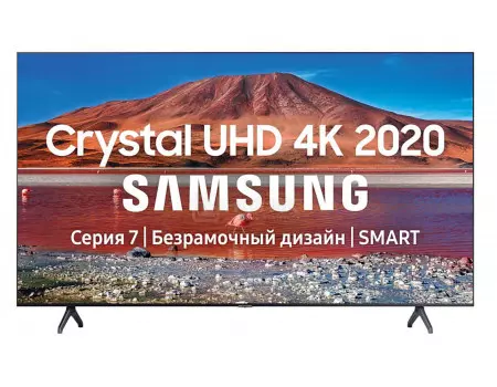 Телевизор Samsung 55 UHD, Smart TV , Звук (20 Вт (2x10 Вт)), 2xHDMI, 1xUSB, 1xRJ-45, PQI 2000. Черный UE55TU7100UXRU