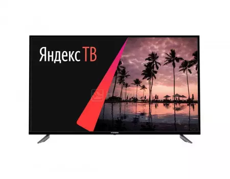 Телевизор Starwind 43" LED, UHD, Smart TV (Яндекс.ТВ), Звук (16 Вт (2x8 Вт), 3xHDMI, 2xUSB, RJ-45, VGA, Черный SW-LED43UB400