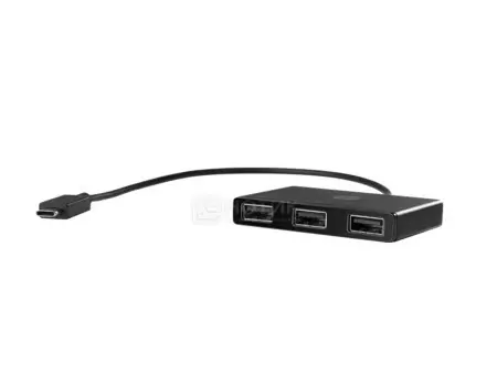 USB-хаб HP USB Type-C на 3xUSB 3.0, 3 порта, Z8W90AA Черный