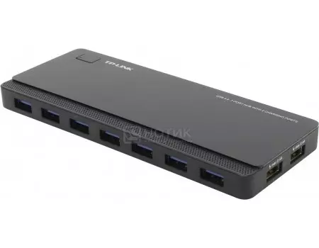 USB-хаб TP-Link USB 3.0 UH720 7xUSB 3.0 портов, 2xUSB для зарядки 2.4A. Черный UH720