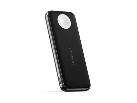 Внешний аккумулятор Satechi Quatro Wireless Power Bank, 10000 мАч, до 18Вт, USB Type-C, USB, Серый космос ST-UC10WPBM