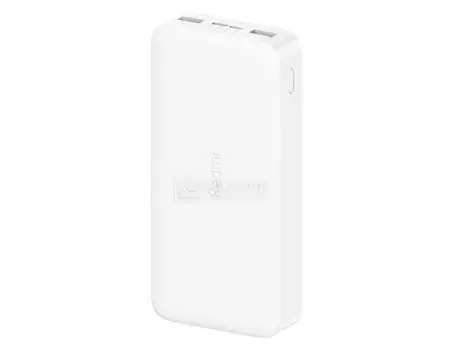 Внешний аккумулятор XIAOMI Redmi Power Bank 10000 мАч, 2xUSB 2.4A, USB Type-C, Micro USB, Белый VXN4266CN