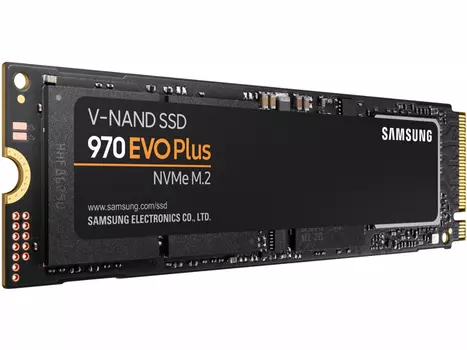 Внутренний SSD-накопитель Samsung 970 EVO Plus 1Tb, M.2 2280, PCI-E. 3D TLC, Черный MZ-V7S1T0BW