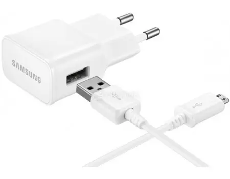 Зарядное устройство Samsung USB - microUSB, 1.5м, 5V/2A, Белый EP-TA12EWEUGRU