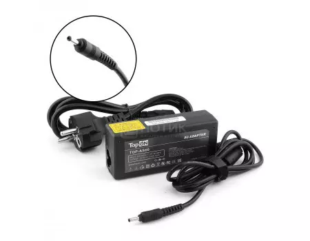 Зарядное устройство TopON TOP-AS60 60W для ноутбуков ASUS Eee Slate B121, EP121, TF101, SL101 Series. 19.5V 3.08A (3.0x1.1 mm)