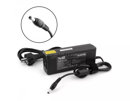 Зарядное устройство TopON TOP-HP1200 120W для ноутбуков HP Compaq CQ72, Pavilion DV8, G81, Envy 17 Series. 18.5V 6.5A (7.4x5.0mm)