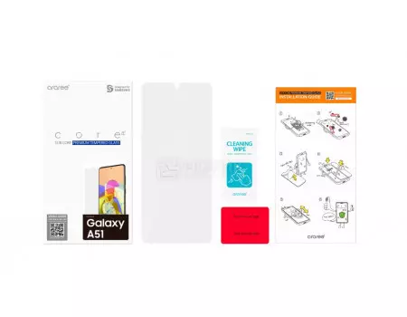 Защитное стекло Araree для смартфона Samsung Galaxy A51, Full Glue, Clear, Прозрачный GP-TTA515KDATR