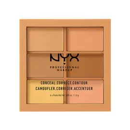 NYX PROFESSIONAL MAKEUP Палетка для коррекции Conceal, Correct, Contour Palette - Medium 302